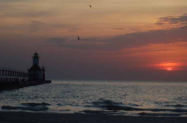 St. Joseph's lighthouse at sunset
